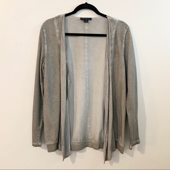🌸 TRIBAL Olive Green Open Front Cardigan - Picture 1 of 5